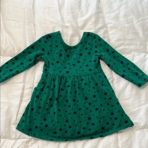 Gap kids-Green Star Patterned Dress with Pockets 2T